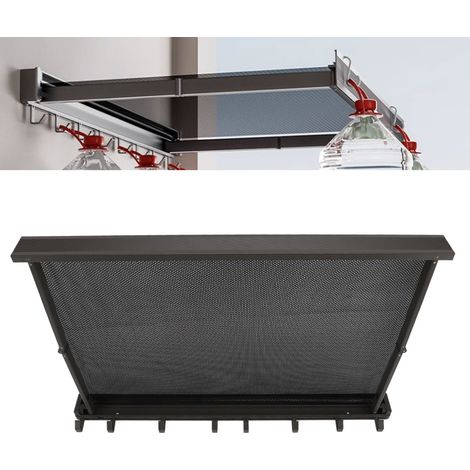 [Étagère Murale Pour Séchage] Étagère de Séchage Murale Extensible Aluminum 60cm Gris, Rangement Étagère Respirante avec 8 Crochets (1/5)