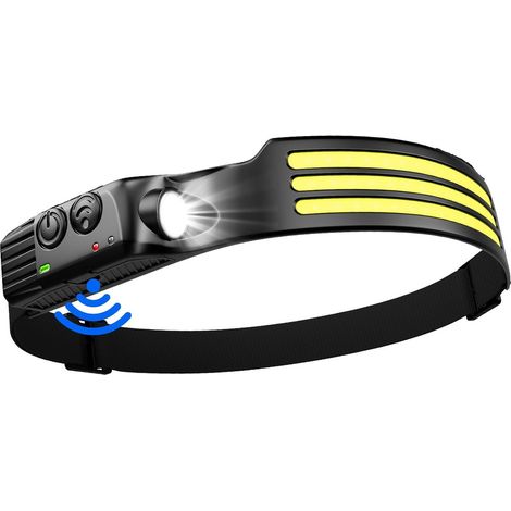 APEX Lampe Frontale LED Ultra Puissante, 3000 Lumens Super Lumineux 3LED 230° Torche Frontale, Pour Pêche, Camping, Cyclisme, Running (1/5)