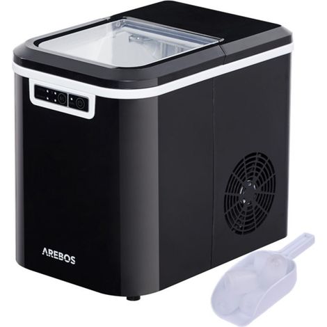 AREBOS Ice Cube Maker 2,2 L Fabbricante di Ghiaccio 12 kg in 24 h