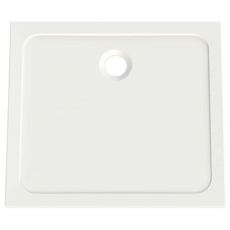 Receveur de douche minéral moulé blanc. 100x100x3cm