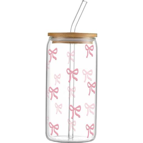 Verres à café glacé avec couvercle et paille
