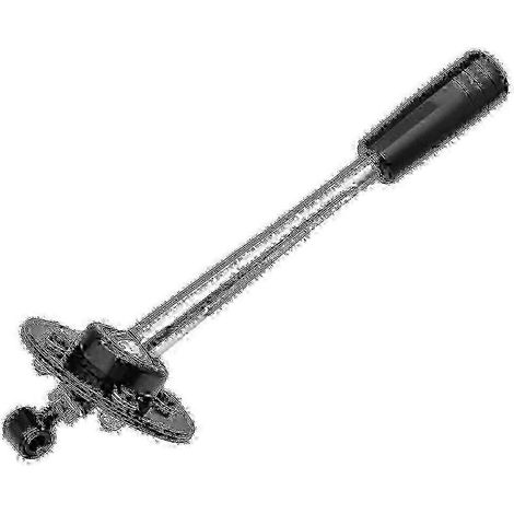 Douchette de prérinçage pour cuisine professionnelle, robinet avec finition chromée noire, construction robuste et durable. (1/2)