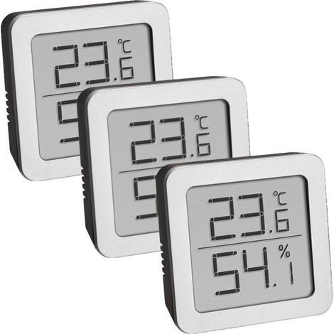 TFA Dostmann Termoigrometro Argento, Nero 95.2019.54 (1/4)