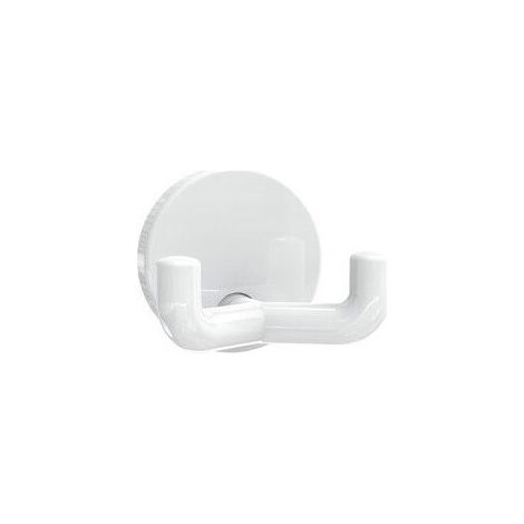 Crochet double SERIE 477 43.5mm Rosace d: 50mm blanc
