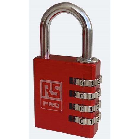 Cadenas à combinaison RS PRO en Aluminium, Ø anse 6mm ( Prix pour 1 ) (1/3)