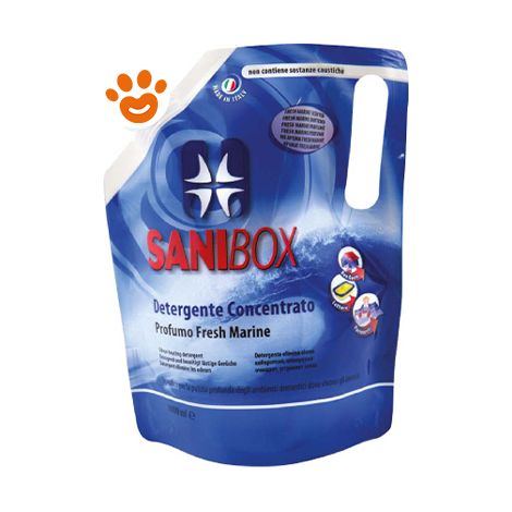 Sanibox Detergente Concentrato al Fresh Marine - Confezione 5 Lt - Disinfettanti