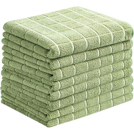 Chiffon De Cuisine - Chiffon Microfibre - Essuyage Sans Trace D'Huile Ni Peluches - Pour Vaisselle Et Plans De Travail - Lot De 4 (1/5)