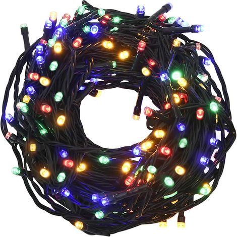 Tira de luces LED con 150 LED PVC multicolor 15 m vidaXL (1/5)