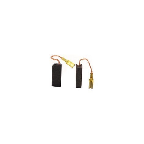 Juego de 2 carbones adaptables para Bosch. Dimensiones: 5 x 8 x 19 mm.