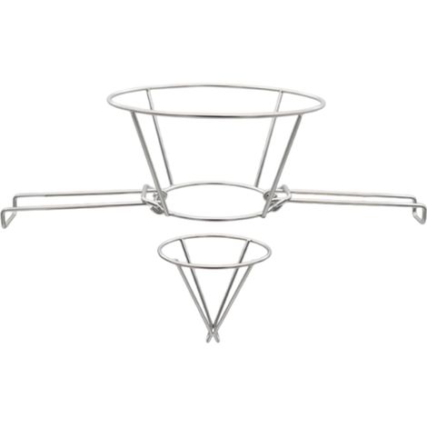 Support de filtre pour friteuse – Support de filtre à huile pour friteuse  Support en acier inoxydable avec bras pliables pour la filtration de la cuisine à la maison (1/5)