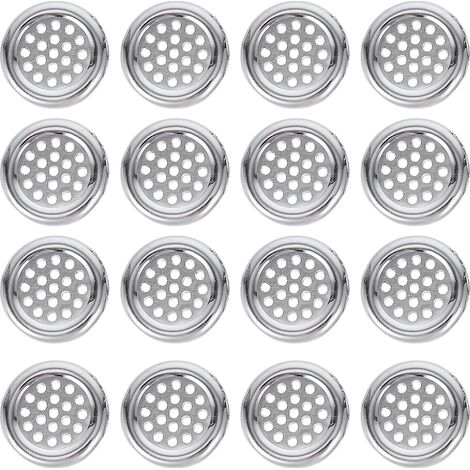 Anillos de plástico plateado para rebosadero de lavabo, fáciles de instalar, accesorio de repuesto, paquete de 20 para baño. (1/5)