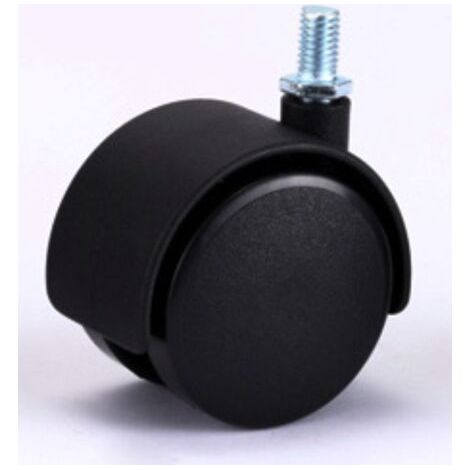 roulettes pivotantes Roue en Nylon sans Frein 40 mm M8 4 Pack (1/3)
