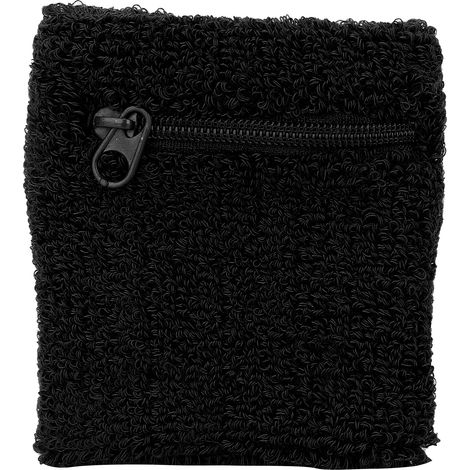 Bandes de sport anti-transpiration pour poignets et bracelets de protection fitness, lot de 2 poignets noirs pour entraînement. (1/5)