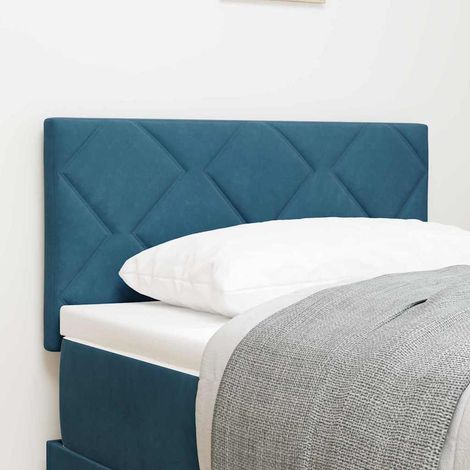 Tête de lit Bleu foncé 80 cm Velours vidaXL (1/5)