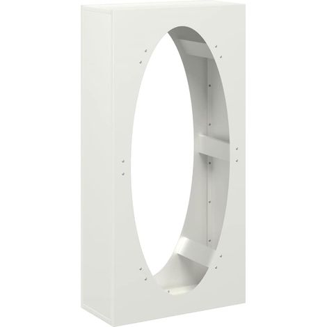 Portant de bois chauffage blanc 50x23x100 cm