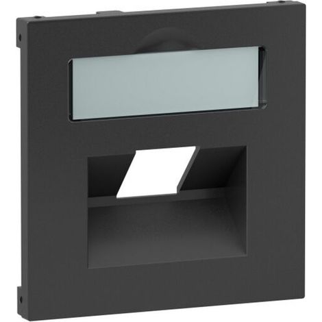 Legrand Abdeckung SEANO 1x RJ45 f.Datendosen anthr
