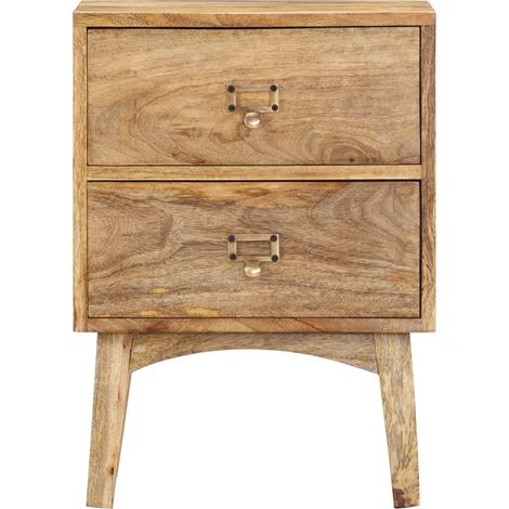 Maison Exclusive - Nachttisch 40 x 35 x 55 cm Massivholz Mango