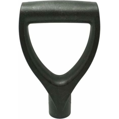 Manche de bêche Fourche de Jardin Manche de Pelle en Forme de D Poignée en Plastique pour Outils de creusage et de ratissage Noir (1/5)