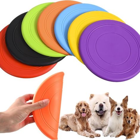 Gummifrisbees für Hunde (7 teiliges Set) Weiche Frisbees Schwimmen auf dem Wasser für Training und Apportieren Extrem strapazierfähig, auch für g (1/5)