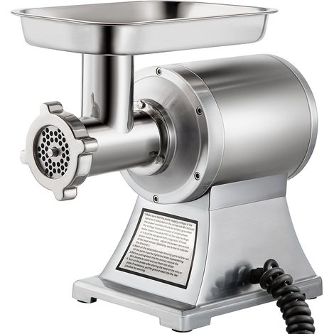 Mophorn Picadora Electrica de Carne de Acero Inoxidable 1100 W, Picadora de Carne de 193 r/min, Trituradora de Alimento, Máquina Picar Carne Comercial Moler Carne Hasta 150 kg Peso Bruto 24 kg