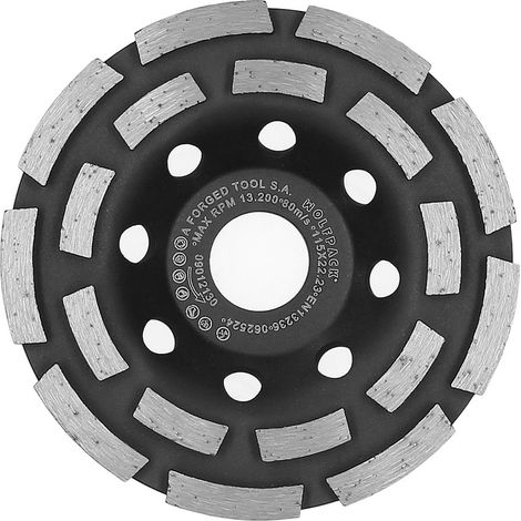 Disco diamantato Ø115mm con doppia corona segmentata (13200 giri/min) (1/5)