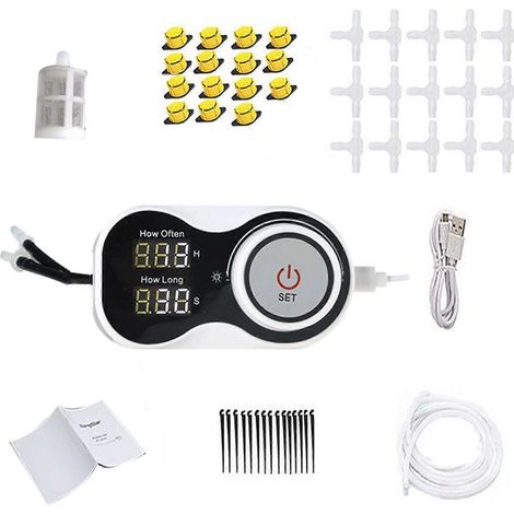 Hier ist der Produkttitel auf Französisch (≤190 Zeichen): Intelligenter automatischer Bewässerungstimer, digitale Tropfbewässerungspumpe für den Garten, Auto-3 Outdoor-Bewässerungstimer