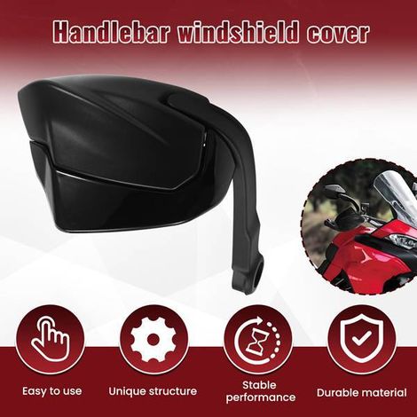 1 pair of handguards and windshield covers for Ducati Multistrada V2S motorcycles (1/4)