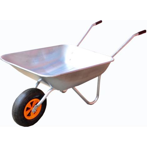 Carriola 80kg 60L carrello da trasporto, giardino, strumenti ruota pneumatica (1/2)