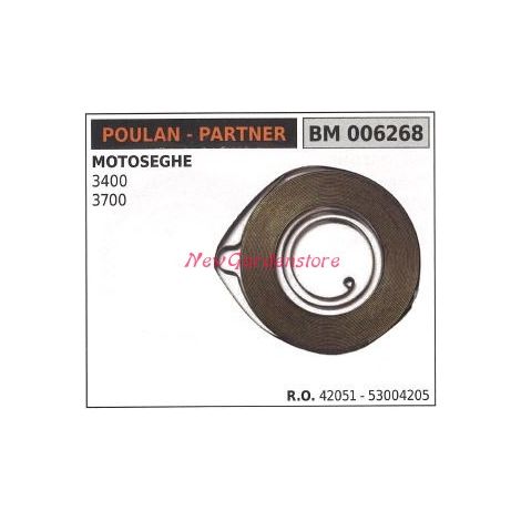 POULAN muelle de arranque motosierra 3400 3700 006268