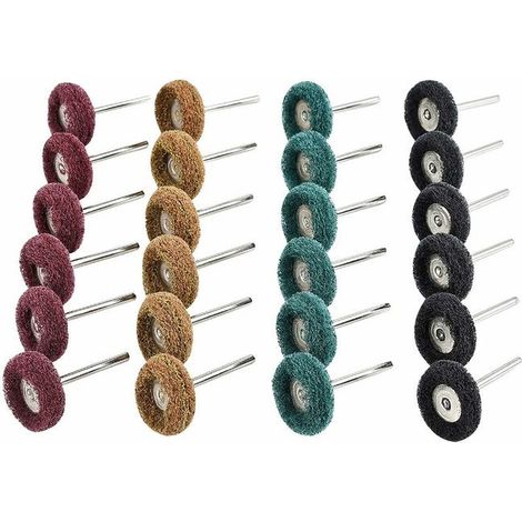 40 Pièces Kit Polissage Perceuse, Accessoires Polissage Abrasif de 25mm Outils Rotatifs , Grain 80/150/240/300, Accessoires de Polissage (1/4)