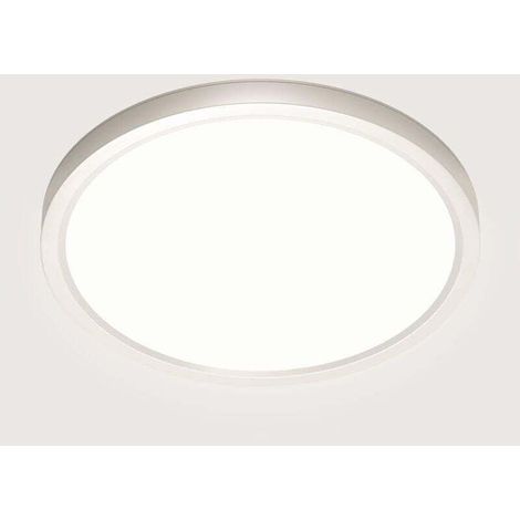 Plafonnier LED, 28 W, 4500 K, plafonnier LED moderne pour pièces, blanc neutre, étanche IP44, 22 cm, convient pour salle de bain, chambre, cuisine, salon, balcon, couloir [Classe énergétique]