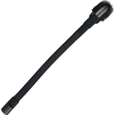 Boquilla flexible plana para ranuras, adaptador de manguera de 35 mm, boquilla para aspiradora, herramienta de limpieza doméstica con cepillo de limpieza, color negro, SZRH AV