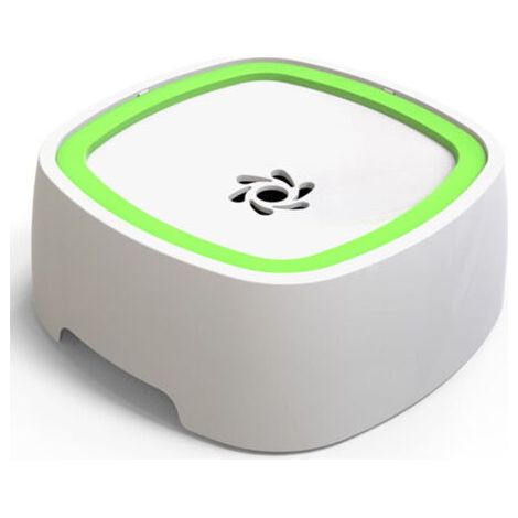 Gamelle anti-fuite pour chien avec tapis d'alimentation lente, grand distributeur d'eau anti-éclaboussures pour animaux de compagnie - vert (1/4)