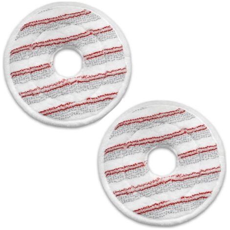 BUNTHAUS 2 Pièces Recharge Serpillere en Microfibres pour Vileda Spin and Clean Mop, Tête de Serpillière de Remplacement Compatible avec Balai Vileda Spin Mop et l'ensemble de Seaux (Rouge)