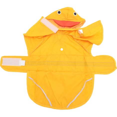 Imperméable pour chien, imperméable, transparent, à capuche ajustable et bord en PVC, idéal pour les activités extérieures. Taille S. (1/5)