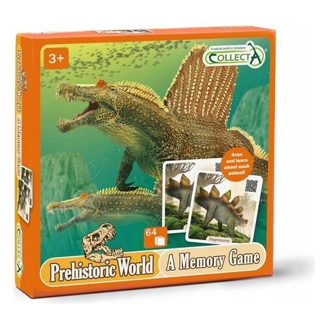 Juego de memoria Collecta, 32 pares, código QR, categoría prehistoria (1/3)