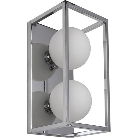 Applique murale Italux Daisy LED 2xG9 verre chromé