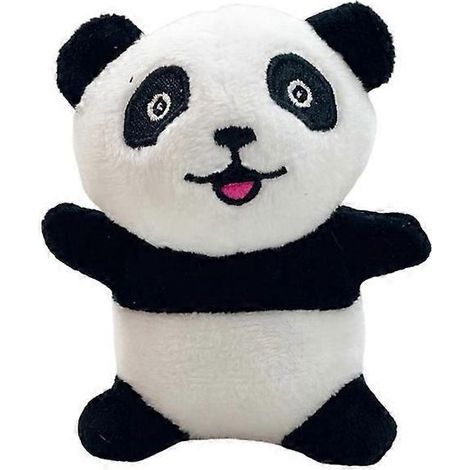 Jouet en peluche pour chien cache-cache, jeu de recherche éducatif, animal de la forêt en peluche qui émet des couinements, panda de 10 cm. (1/4)