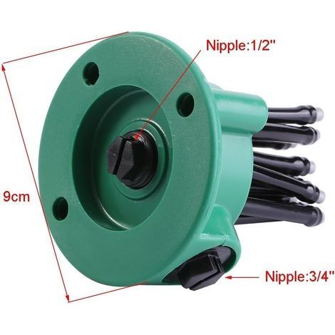2 Stück 360° Rasensprenger, verstellbares Gartenbewässerungssystem für Blumen, Kräuter und Pflanzen (1/4)
