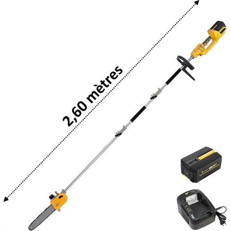 Élagueuse sur perche sans fil à batterie, 40 V, GT ELEC + batterie 2 Ah + chargeur (1/4)