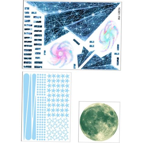 Stickers muraux lumineux Totority Espace Décoration de nuit (1/5)