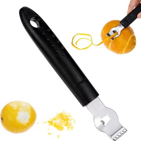 Lemon Zester Tool, Channel Knife, Lemon Peeler, Stainless Steel Bar Tools, Cocktail Bartender Accessories, Citrus Garnish, Lemon Bar Accessories for the (1/5)