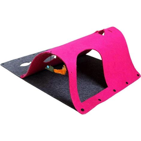Filz-Katzentunnel Orange-Rose Red (1/5)