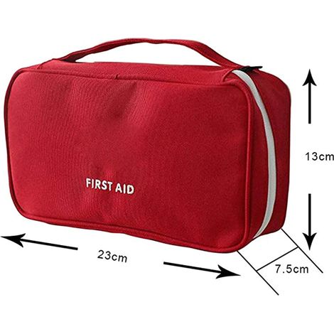 Leerer Erste-Hilfe-Kasten, leichte Reisetasche zur Aufbewahrung von Medikamenten, ideal für Zuhause, Büro, Auto, Boot, Camping und Wandern. (1/5)
