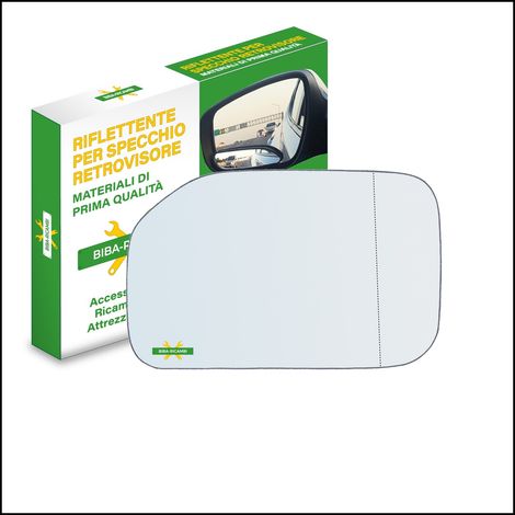 Vetro specchio retrovisore asferico lato dx-passeggero per peugeot 106 ii (1) da