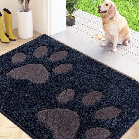 Fußmatte für den Innenbereich, 80 x 120 cm, rutschfest und maschinenwaschbar, weiche, saugfähige Fußmatte für Hunde, Eingangsbereich, Tür, Flur (1/5)