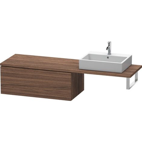 Consolle bassa L-CUBE 1020x547x400mm noce scuro
