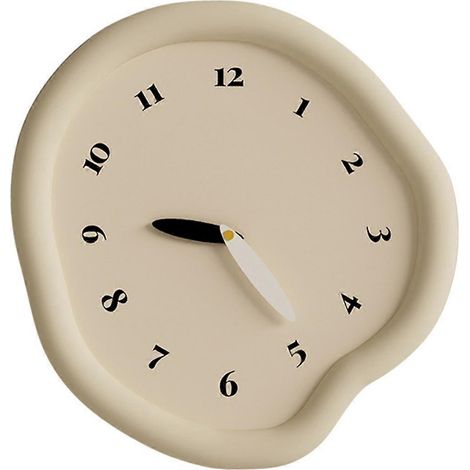 Nordische Wanduhr, schlichtes Design, geräuschlos