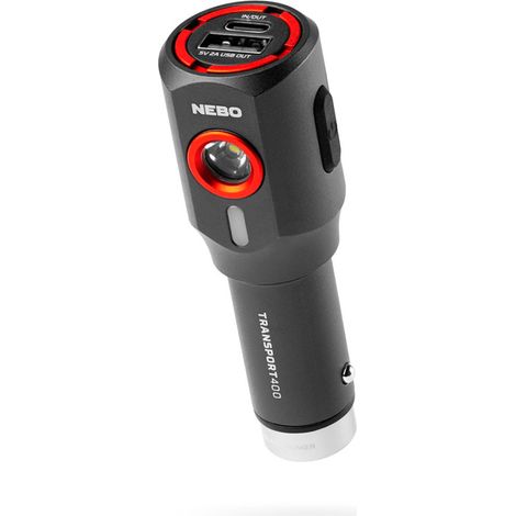 Lampe De Poche Transport 400 Avec Recharge Sur Allume-cigare, 400 Lm
