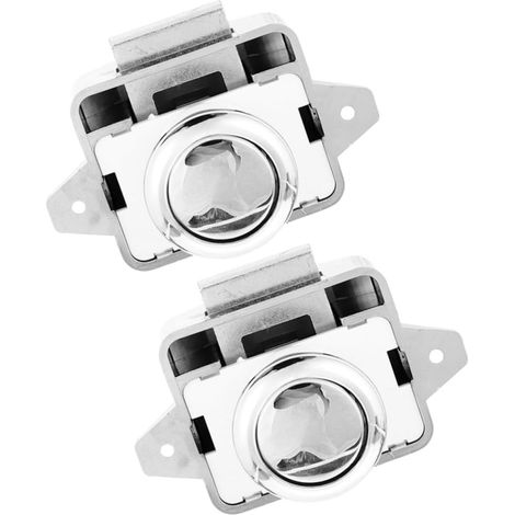 Lot de 2 verrous à bouton, poussoir pour placards de camping, car (1/5)